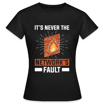 Administrateur réseau Administrateur système Réseau - T-shirt Femme - noir - Devant - AI Model Female 172 dark (172cm)