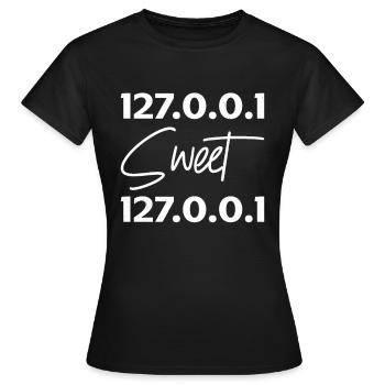 Administrateur réseau Administrateur système Réseau - T-shirt Femme - noir - Devant - AI Model Female 172 dark (172cm)