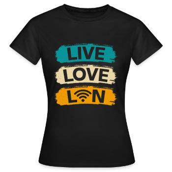 Administrateur réseau Administrateur système Réseau - T-shirt Femme - noir - Devant - AI Model Female 172 dark (172cm)