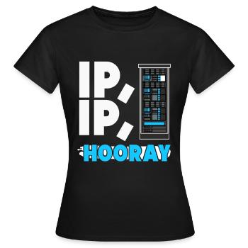 Administrateur réseau Administrateur système Réseau - T-shirt Femme - noir - Devant - AI Model Female 172 dark (172cm)