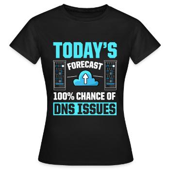 Administrateur réseau Administrateur système Réseau - T-shirt Femme - noir - Devant - AI Model Female 172 dark (172cm)