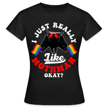 Cryptozoologie cryptide - T-shirt Femme - noir - Devant - AI Model Female 172 dark (172cm)