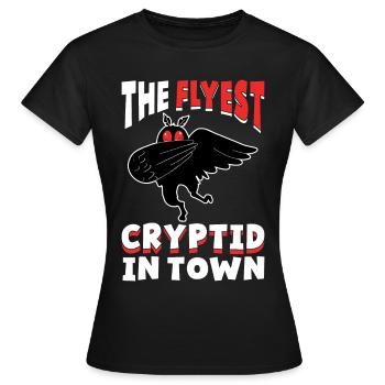 Cryptozoologie de Mothman - T-shirt Femme - noir - Devant - AI Model Female 172 dark (172cm)