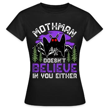 Cryptozoologie cryptide - T-shirt Femme - noir - Devant - AI Model Female 172 dark (172cm)