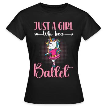 Ballerine - T-shirt Femme - noir - Devant - AI Model Female 172 dark (172cm)