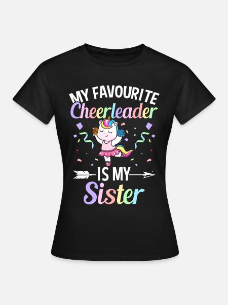 Cheerleading Cheer - Frauen T-Shirt - Schwarz