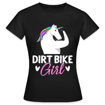 Dirt Biker - Women's T-Shirt - black - Front - AI Model Female 172 dark (172cm)