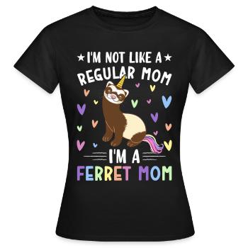Amante de furet - T-shirt Femme - noir - Devant - AI Model Female 172 dark (172cm)