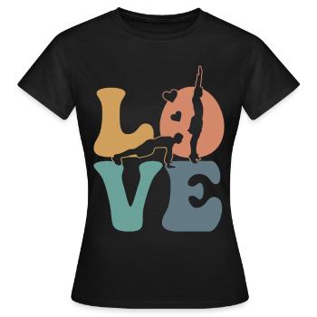 Burpees Workout Gym - T-shirt Femme - noir - Devant - AI Model Female 172 dark (172cm)