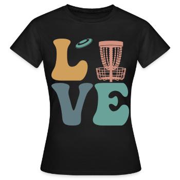 Disc Golf Disc Golfing Disc Golfer - Frauen T-Shirt - Schwarz - Vorne - AI Model Female 172 dark (172cm)