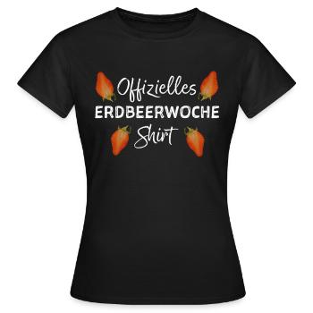 Erdbeerwoche PMS Periode Menstruation Zyklus - Frauen T-Shirt - Schwarz - Vorne - AI Model Female 172 dark (172cm)