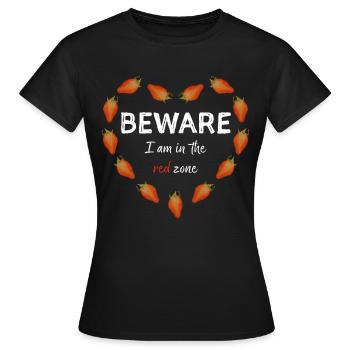 Erdbeerwoche Menstruation Regel Endometriose - Frauen T-Shirt - Schwarz - Vorne - AI Model Female 172 dark (172cm)