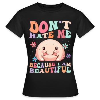 Groovy Blobfisch - Frauen T-Shirt - Schwarz - Vorne - AI Model Female 172 dark (172cm)