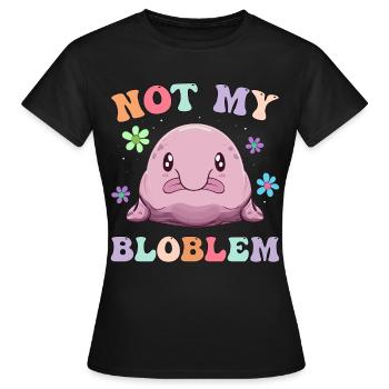 Groovy Blobfish - Women's T-Shirt - black - Front - AI Model Female 172 dark (172cm)