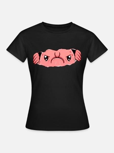 Blobfisch Blob-Hände - Frauen T-Shirt - Schwarz