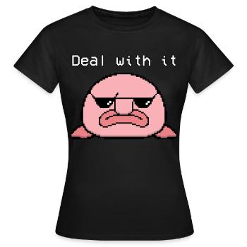 Blobfish Pixel - Women's T-Shirt - black - Front - AI Model Female 172 dark (172cm)