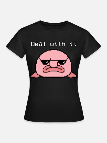 Blobfisch-Pixel - Frauen T-Shirt - Schwarz