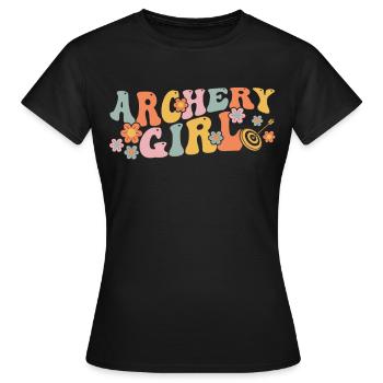 Groovy Archer - Women's T-Shirt - black - Front - AI Model Female 172 dark (172cm)