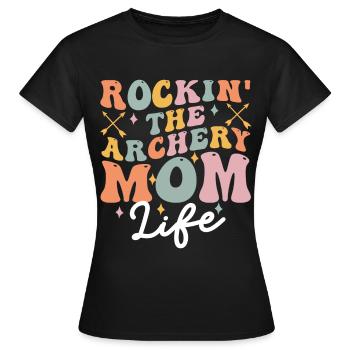 Groovy Archer - Women's T-Shirt - black - Front - AI Model Female 172 dark (172cm)