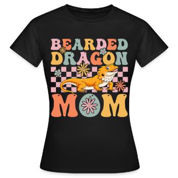 Groovy Eidechsenliebhaber - Frauen T-Shirt - Schwarz - Vorne - AI Model Female 172 dark (172cm)