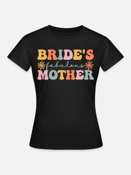 Groovy Brautparty Mom - Frauen T-Shirt - Schwarz