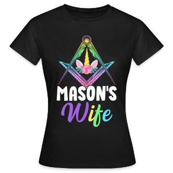 Franc-maçon Maître Franc-maçonnerie - T-shirt Femme - noir - Devant - AI Model Female 172 dark (172cm)