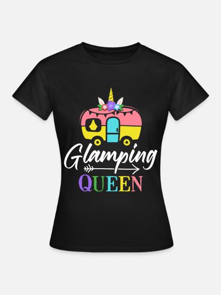 Weiblicher Glamper - Frauen T-Shirt - Schwarz