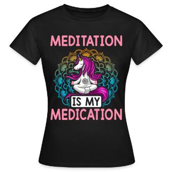 Yoga Chakra - Frauen T-Shirt - Schwarz - Vorne - AI Model Female 172 dark (172cm)