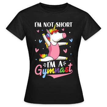 Roue de charrette de gymnastique drôle - T-shirt Femme - noir - Devant - AI Model Female 172 dark (172cm)
