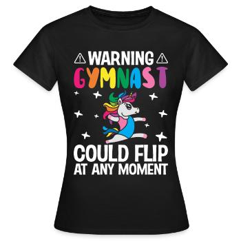 Gymnastique Roue De Charrette Fille - T-shirt Femme - noir - Devant - AI Model Female 172 dark (172cm)