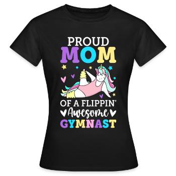 Gymnastique Roue De Charrette Fille - T-shirt Femme - noir - Devant - AI Model Female 172 dark (172cm)