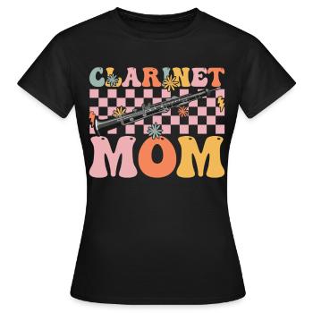 Groovy Clarinetist - Women's T-Shirt - black - Front - AI Model Female 172 dark (172cm)