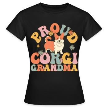 Groovy Dog - Women's T-Shirt - black - Front - AI Model Female 172 dark (172cm)