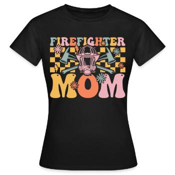 Groovy Brandbekämpfung - Frauen T-Shirt - Schwarz - Vorne - AI Model Female 172 dark (172cm)