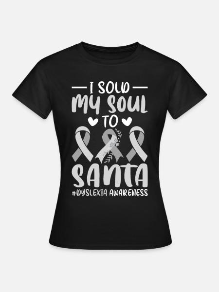Funny Dyslexia Awareness Dyslexic - Women's T-Shirt - black