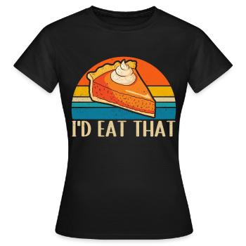 Pumpkin Pie Pumpkin Pie Gift - Women's T-Shirt - black - Front - AI Model Female 172 dark (172cm)