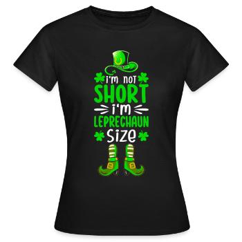 Drôle de Saint-Patrick irlandais - T-shirt Femme - noir - Devant - AI Model Female 172 dark (172cm)