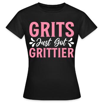 Lustige Südstaaten-Kost - Frauen T-Shirt - Schwarz - Vorne - AI Model Female 172 dark (172cm)