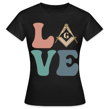 Freimaurer Freimaurerei Freimaurerei - Frauen T-Shirt - Schwarz - Vorne - AI Model Female 172 dark (172cm)
