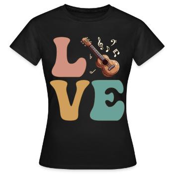 Guitarist Guitarist - Women's T-Shirt - black - Front - AI Model Female 172 dark (172cm)