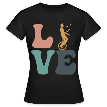 Jonglieren Jongleur Zirkus - Frauen T-Shirt - Schwarz - Vorne - AI Model Female 172 dark (172cm)
