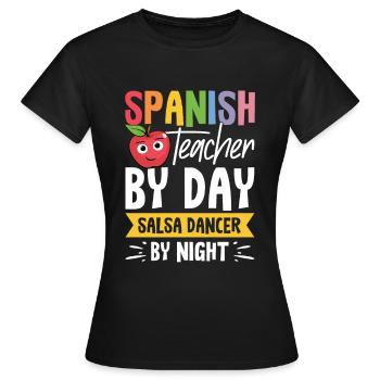 Spanischlehrerin Maestra Bilinguale Lehrerin - Frauen T-Shirt - Schwarz - Vorne - AI Model Female 172 dark (172cm)