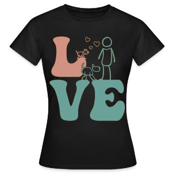 Pet Sitter Pet Sitting - Women's T-Shirt - black - Front - AI Model Female 172 dark (172cm)