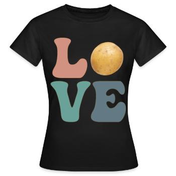 Pommes de terre Pommes de terre - T-shirt Femme - noir - Devant - AI Model Female 172 dark (172cm)
