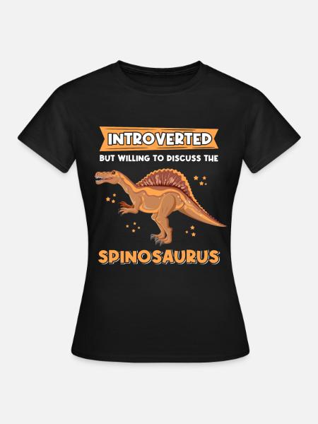 Spinosaurus Dino Dinosaur Dinos Gift - Women's T-Shirt - black