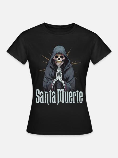 Santisima Muerte Dia De Los Muertos Mexikanisch - Frauen T-Shirt - Schwarz