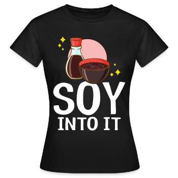 sauce soja japonaise - T-shirt Femme - noir - Devant - AI Model Female 172 dark (172cm)