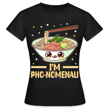 Vietnamesische Nudelsuppe Asiatisches Essen - Frauen T-Shirt - Schwarz - Vorne - AI Model Female 172 dark (172cm)