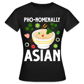 Vietnamesische Nudelsuppe Asiatisches Essen - Frauen T-Shirt - Schwarz - Vorne - AI Model Female 172 dark (172cm)
