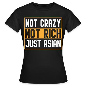Lustige asiatische Amerikaner - Frauen T-Shirt - Schwarz - Vorne - AI Model Female 172 dark (172cm)